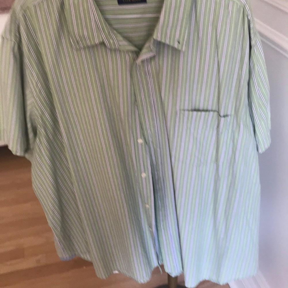 Big and tall club room short sleeve shirt